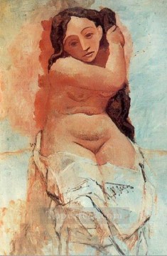 美容師 1906 年キュビズム パブロ・ピカソ Oil Paintings